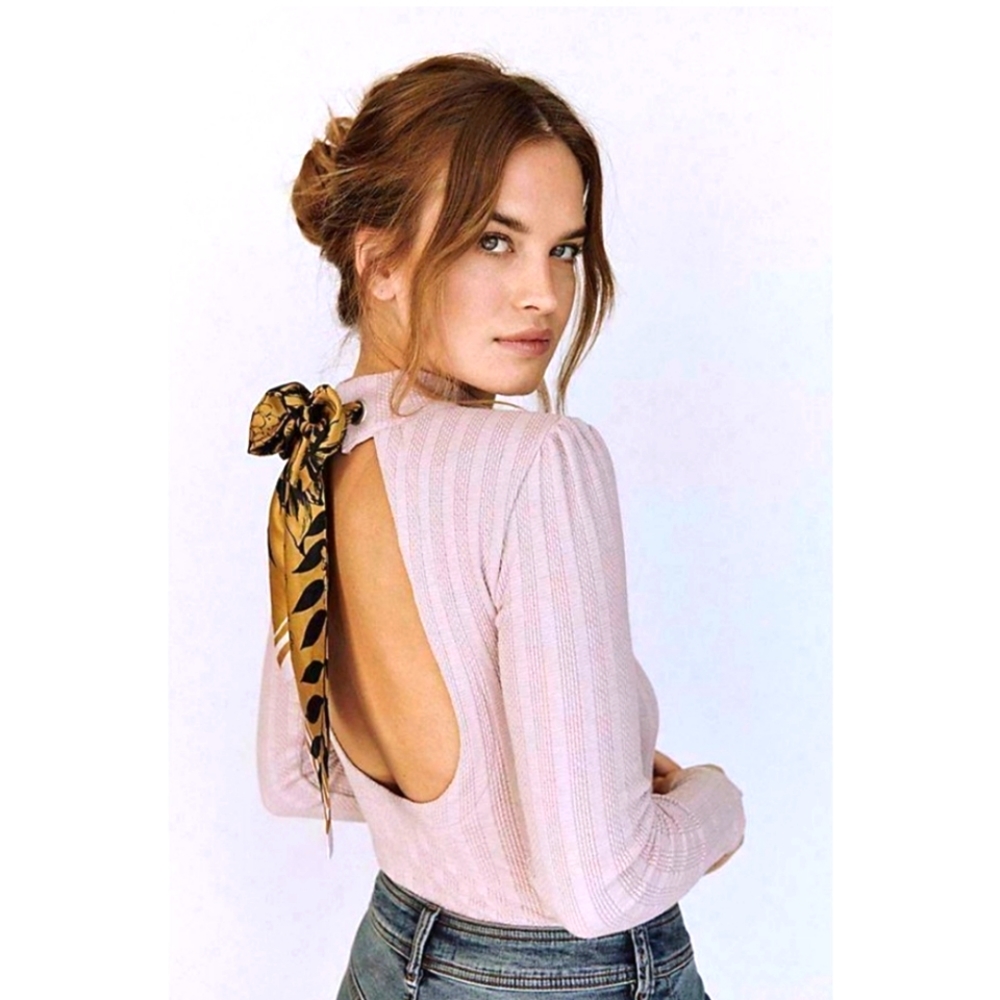 Free People Party In The Back Top Barely Lilac Small